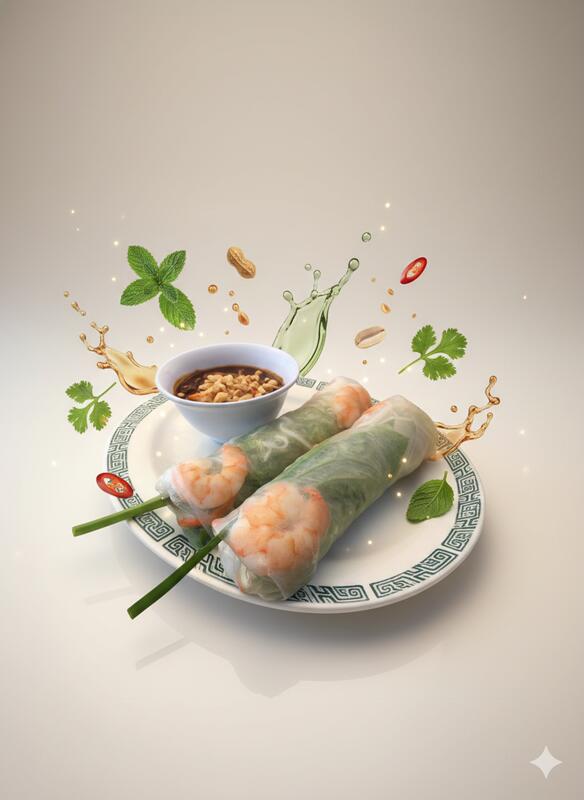 A2. SPRING ROLLS (Gỏi Cuốn - 2 ROLLS)