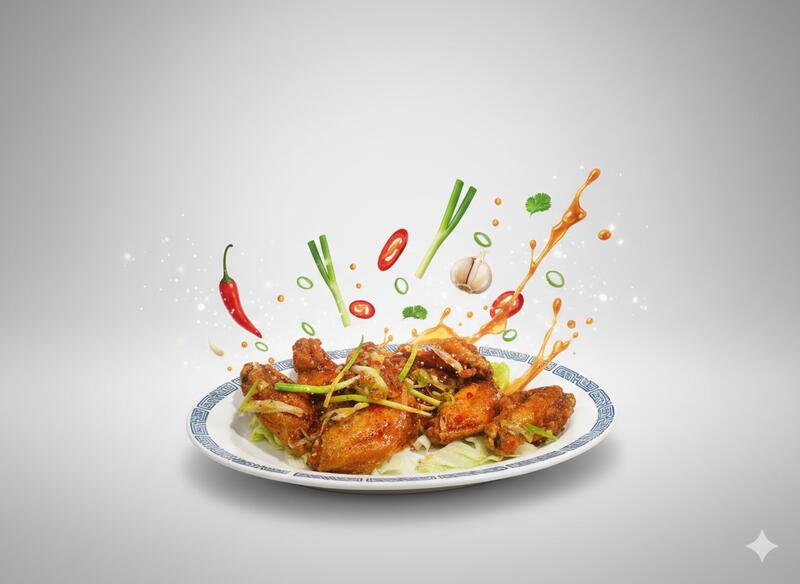 A12. CHICKEN WINGS IN FISH SAUCE (Gà Mắm - 8 PCS)