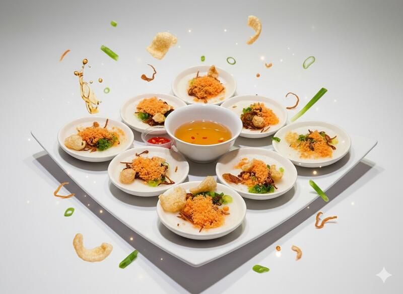 A22. IMPERIAL STEAMED RICE CAKE (Bánh Bèo - 8 PCS)