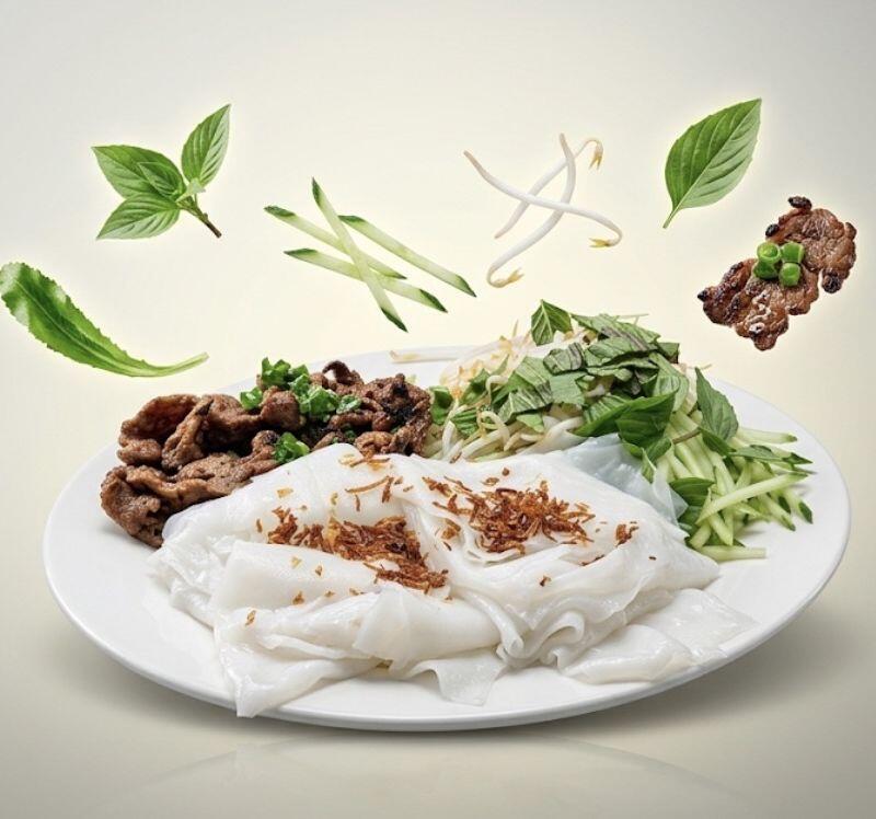 A23. STEAMED PANCAKE WITH GRILLED PORK (Bánh Ướt Thịt Nướng)