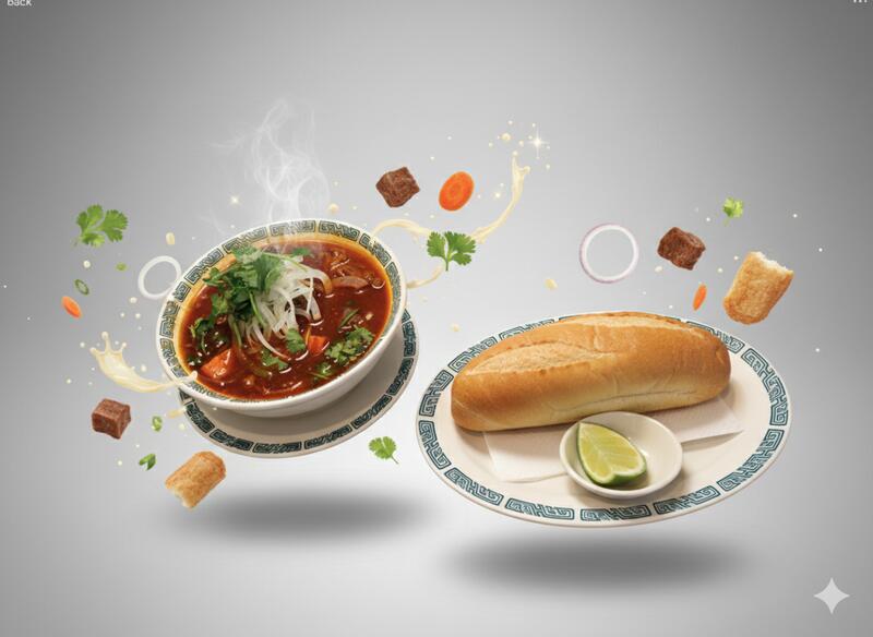 P17. BEEF STEW WITH FRENCH BREAD (Bánh Mì Bò Kho)