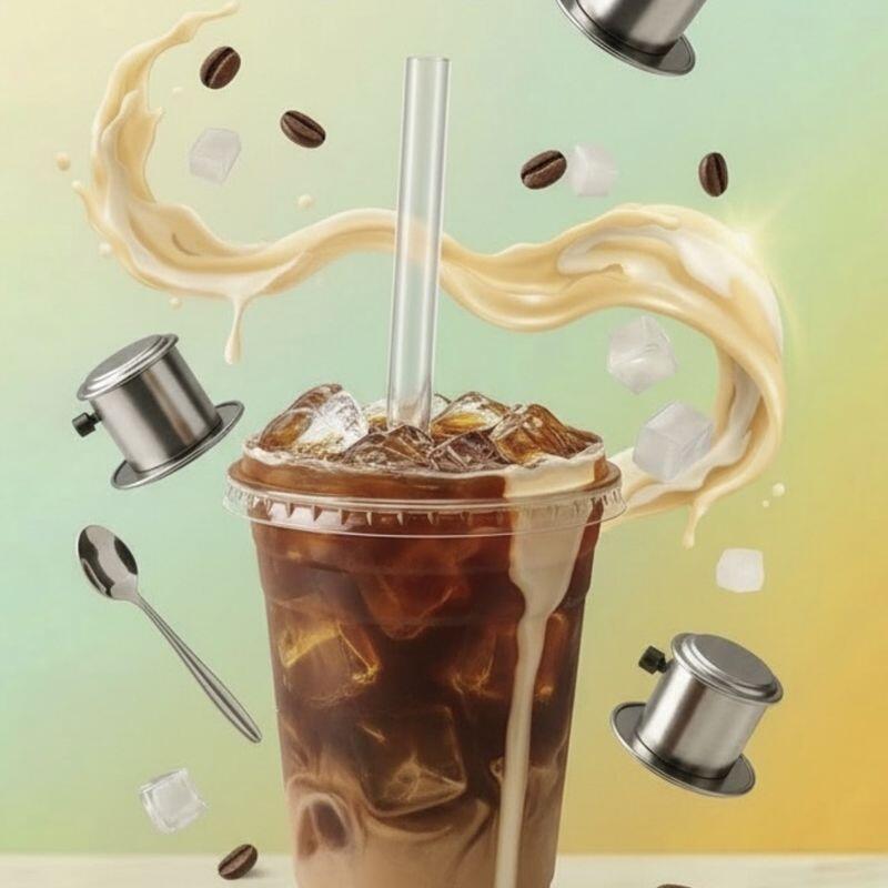 N2. ICED COFFEE WITH CONDENSED MILK (Cà Phê Sữa Đá)