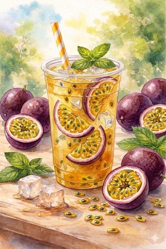 T4. PASSION FRUIT TEA (Trà Chanh Dây)
